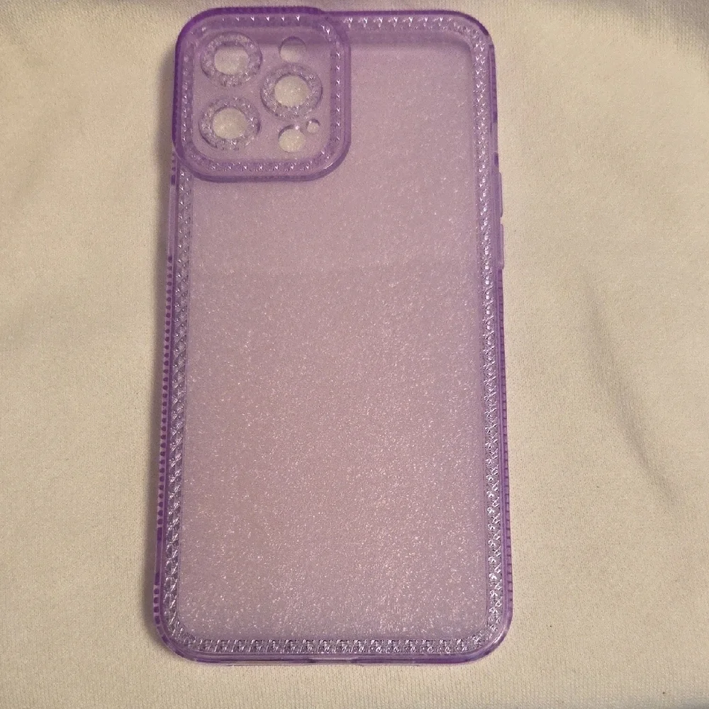 Purple Matte iPhone Case with Textured Border